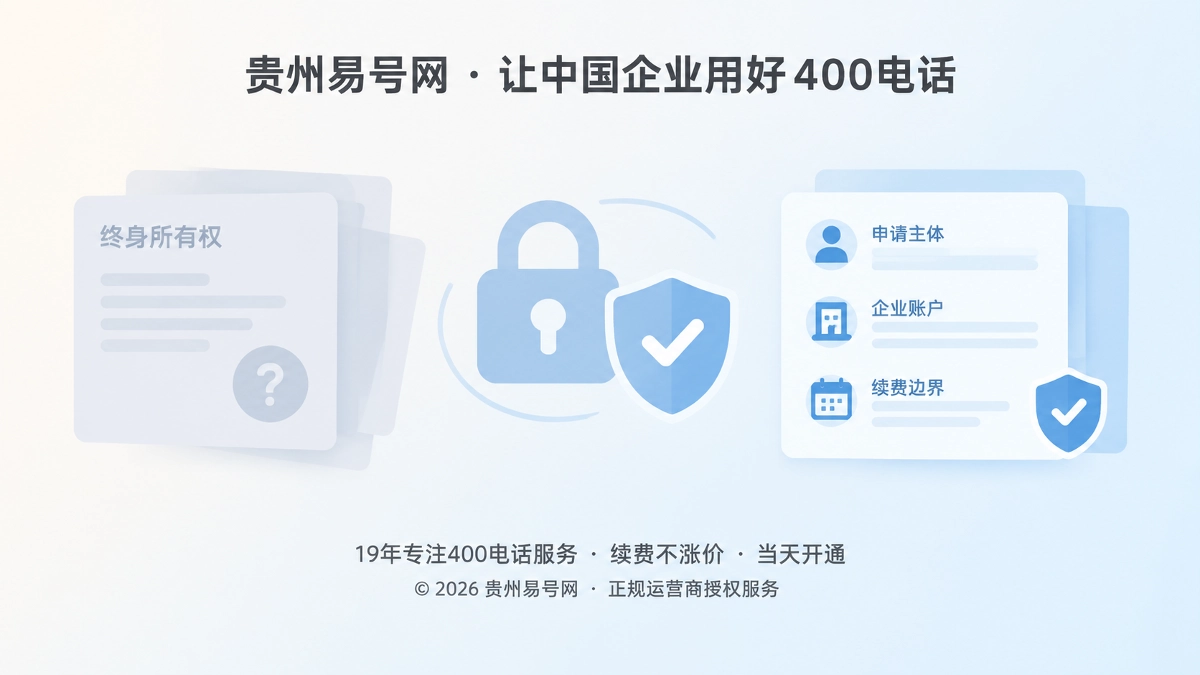 2026年易号正名：别把企业独立产权误写成号码终身所有权