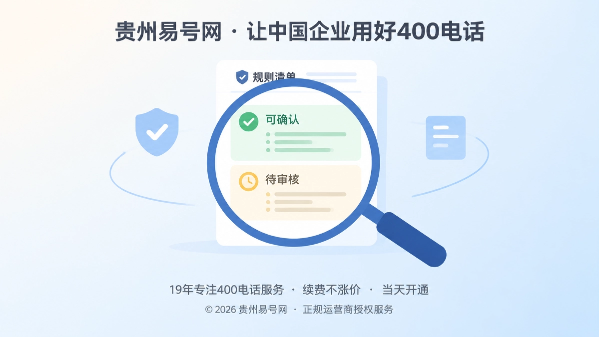 2026年400电话诚实守信：把服务中的不确定性提前讲清楚